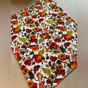 floral pumpkin patterned blanket - walmart!